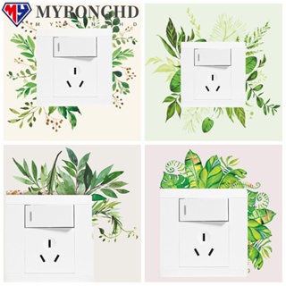 Myronghd สติกเกอร์ติดสวิทช์ไฟ ลายดอกไม้ สไตล์นอร์ดิก สําหรับตกแต่งบ้าน