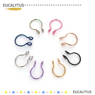 Eutus แหวนจมูกปลอม สเตนเลส เส้นผ่าศูนย์กลาง 8 มม. สําหรับผู้หญิง