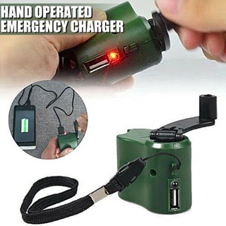 USB Hand Crank Emergency Power Generator Phone Charger Manual DIY Charging