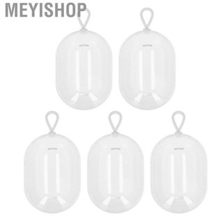 Meyishop Beauty Blender Container  Clear Hanging Hole 5pcs Makeup Sponge Holder Seamless Moisture Proof White for Home