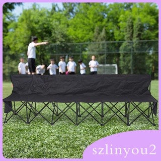 [szlinyou2] เก้าอี้ชายหาด 6 คน พับได้ พร้อมกระเป๋าพกพา 6 ที่นั่ง สําหรับตั้งแคมป์ ปิกนิก ปาร์ตี้ สนามหญ้า