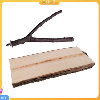 {Bakilili} แพลตฟอร์มไม้ แบบแขวน สําหรับตกแต่งกรงนกแก้ว 2 ชิ้น