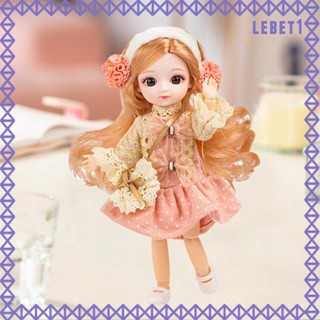 [Lebet] ของเล่นเด็ก ตุ๊กตา BJD ข้อต่อขยับได้ ลูกตาใหญ่ 8 นิ้ว พร้อมตุ๊กตา สําหรับวันเกิด วันหยุด