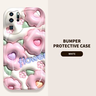 Ybd เคสโทรศัพท์มือถือซิลิโคน ลายกระบองเพชร ดอกไม้ และกระต่ายน่ารัก สําหรับ Huawei P30 Pro P40 Pro P50 Pro P60 Pro P60