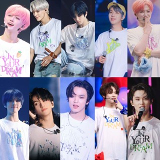 เสื้อยืดแขนสั้นลําลอง คอกลม ผ้าฝ้าย พิมพ์ลาย Kpop NCT DREAM THE DREAM SHOW2 สําหรับผู้ชาย และผู้หญิง