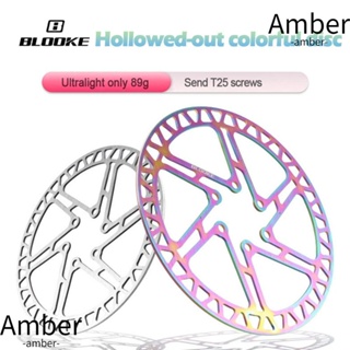 Amber ดิสก์เบรกโรเตอร์ สเตนเลส อุปกรณ์เสริม สําหรับจักรยานเสือภูเขา MTB