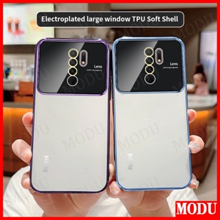 Modu เคส Redmi 9 Note 8 PRO ดีลักซ์ ชุบแฟลช ซิลิโคนนิ่ม ฟิล์มเลนส์ ป้องกันหน้าจอ เคสโทรศัพท์ เคสกันกระแทก