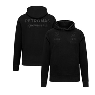 เสื้อกันหนาว มีฮู้ด แบบแห้งเร็ว ลายทีม Mercedes AMG Petronas F1 สําหรับผู้ชาย 2023