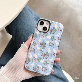 เคสโทรศัพท์มือถือแบบแข็ง ใส ลายกระต่าย สําหรับ Iphone 14Promax 14Pro 14Plus 14 13Promax 13Pro 13 12Promax 12Pro 12 11Promax 11Pro 11 XSMAX XR