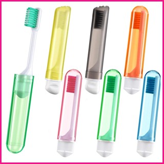 แปรงสีฟัน แบบพับได้ พร้อมขนแปรงนุ่ม สําหรับเดินทาง ตั้งแคมป์ 6 ชิ้น