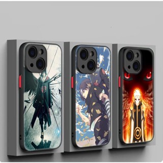 เคสโทรศัพท์มือถือแบบนิ่ม ลายโลโก้นารูโตะ Akatsuki SXC3 สําหรับ iPhone 12 13 Plus 14 Pro Max