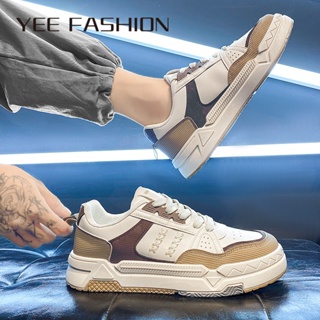 YEE Fashion  รองเท้าผ้าใบผู้ชาย ลำลองผู้ชาย ผ้าใบแฟชั่น สไตล์เกาหลี กีฬากลางแจ้ง ทำงานรองเท้าลำลอง 33z0731016 Trendy ทันสมัย คุณภาพสูง High quality D95D020 37Z230910