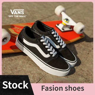 Vans Ward รองเท้าผ้าใบลําลอง อเนกประสงค์ สีดํา สไตล์วินเทจ เหมาะกับการเล่นกีฬา สําหรับสตรี