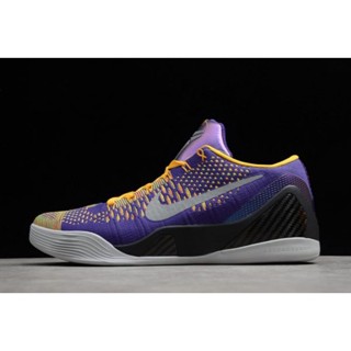 NK Kobe 9 IX รองเท้าวิ่ง ยอดนิยม สีม่วง สีเหลือง สีดํา 630487-500