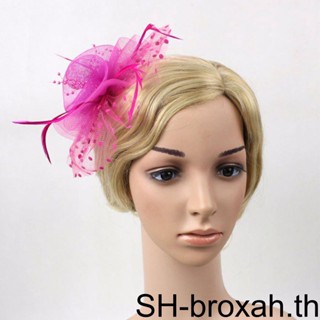 1 เจ้าสาว Fascinator แบบพกพาที่ถอดออกได้ตกแต่งโบว์น่ารักเต้นรํางานแต่งงานสาวเจ้าสาว Headwear ที่คาดผม