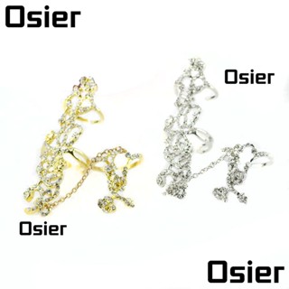 Osier1 แหวนสวมนิ้วมือ เครื่องประดับ แบบกลวง หลายชิ้น สําหรับผู้หญิง