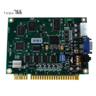 19 in 1 บอร์ดเกมอาร์เคด PCB เอาท์พุท VGA แนวนอน ทนทาน สําหรับ Jamma Arcade