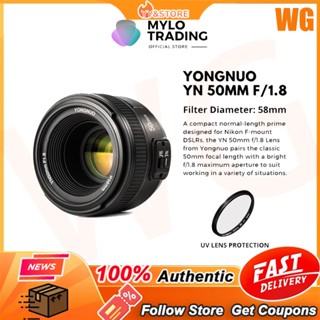 【พร้อมส่ง】Yongnuo เลนส์ YN 50 มม. f/1.8 YN 50 มม. &amp; YN 35 มม. f/2 สําหรับเมาท์ Nikon ทุกรุ่น