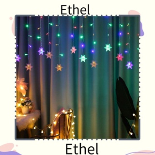 Ethel1 สายไฟพลังงานแสงอาทิตย์ กันน้ํา สําหรับตกแต่งสวน กลางแจ้ง