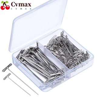 Cvmax หมุดสเตนเลส ทรงตรง สีเงิน 1&amp;2 นิ้ว สําหรับเย็บผ้า ควิลท์ และบล็อก 150 ชิ้น