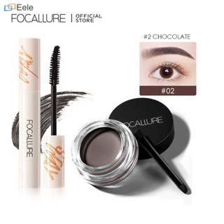 Focallure ชุดแต่งตา 2 ชิ้น มาสคาร่าเจลเขียนคิ้วกันน้ำติดทนนาน ↑Eele