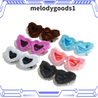 Melodygoods1 แว่นตากันแดด UV400 รูปหัวใจ สไตล์เรโทร สําหรับผู้หญิง