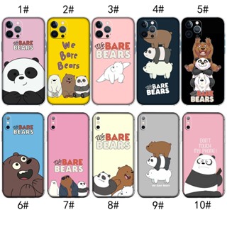 เคสโทรศัพท์มือถือ แบบใส ลาย We are bears น่ารัก สําหรับ iPhone X XS 12 Pro Max MZD57