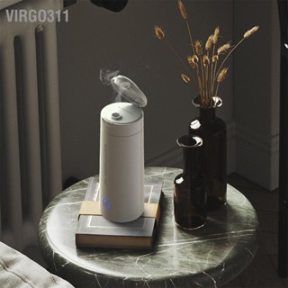 Virgo311 ถ้วยน้ำร้อนไฟฟ้าแบบพกพา Travel Automatic Heating Cup Mini Electric Kettle CN 220V