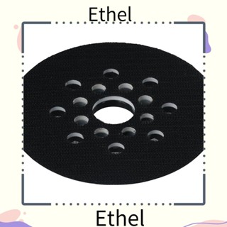 Ethel1 แผ่นกระดาษทรายขัดไฟฟ้า PU มีกาวในตัว 123 มม. 5 นิ้ว 8 หลุม และห่วงขัด GEX125-1A