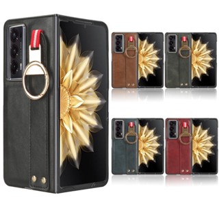 เคสมือถือ พร้อมแหวนคล้องมือ กันลื่น สําหรับ Honor Magic V2 Huawei Honor Magic V2 6.43 นิ้ว