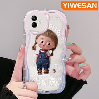 เคสโทรศัพท์มือถือแบบนิ่ม ใส กันกระแทก ลายการ์ตูนเด็กผู้หญิงซน น่ารัก สีสันสดใส สําหรับ Samsung A04 A04E M04 F04