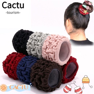 Cactu Scrunchie ยางรัดผมหางม้า แบบยืดหยุ่น อุปกรณ์เสริมแฟชั่น