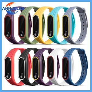 Ann สายนาฬิกาข้อมือซิลิกา สําหรับ MI Band 2