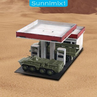 [Sunnimix1] โมเดลบ้านไม้จิ๋ว 1:72 1:64 DIY สําหรับตกแต่งสถาปัตยกรรม