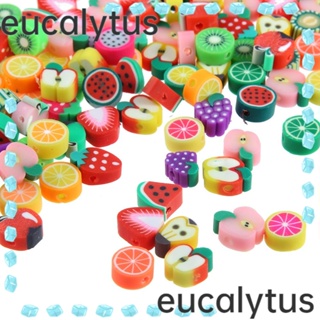 Eucalytus1 ลูกปัดดินโพลิเมอร์ รูปผลไม้ 10 มม. แฮนด์เมด สําหรับผู้หญิง 200 ชิ้น