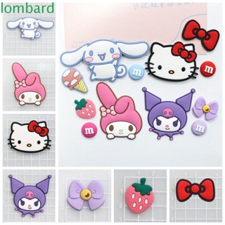 Lombard แผ่นแพทช์พวงกุญแจ PVC ลายตุ๊กตา 3D 5 ชิ้น DIY