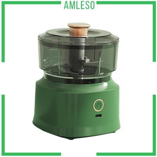 [Amleso] เครื่องปั่นกระเทียมไฟฟ้าอัตโนมัติ 350 มล. สําหรับเนื้อสัตว์ พริก เครื่องเทศ