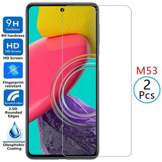 ฟิล์มกระจกนิรภัยกันรอยหน้าจอ สําหรับ samsung m53 galaxy m 53 53m n53 samsun samsumg sansung m53