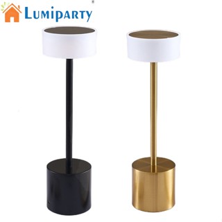 Lumiparty โคมไฟตั้งโต๊ะ Led แบบสัมผัส ชาร์จ Usb ป้องกันสายตา 3 สี ลดแสงแบบไม่เหยียบ