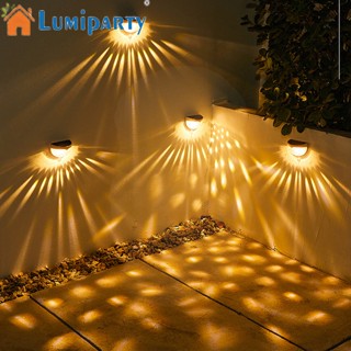 Lumiparty โคมไฟ Led พลังงานแสงอาทิตย์ สําหรับติดบันได ตกแต่งสวน กลางแจ้ง