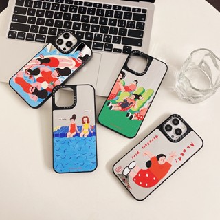 Casetify เคสโทรศัพท์มือถือแบบกระจกแข็ง ลายเด็กผู้หญิง Tireless สําหรับ iPhone 14 11 12 13 Pro 14Pro Max
