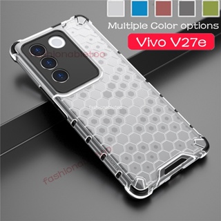 เคสโทรศัพท์มือถือ ซิลิโคนนิ่ม ใส กันกระแทก ป้องกันเลนส์กล้อง สําหรับ Vivo V27 E V27e V 27e V27 pro V27pro