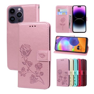 เคสโทรศัพท์หนัง ฝาพับ ลายดอกกุหลาบ พร้อมช่องใส่บัตร สําหรับ Huawei Honor 9X 8X 8C Y9 Prime 2019 Nova 3i Y7 Y6 Y5 2019 Mate 20 Pro