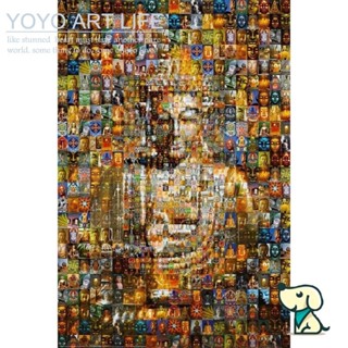 Yoyo ชุดงานปักครอสสติตช์คริสตัล เพชรเทียม รูปพระพุทธรูป 3d สําหรับตกแต่งบ้าน Diy Zz57 5d