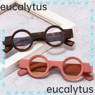 Eucalytus1 แว่นกันแดด ทรงกลม ขนาดเล็ก ยอดนิยม สําหรับผู้หญิง ผู้ชาย เลนส์มหาสมุทร