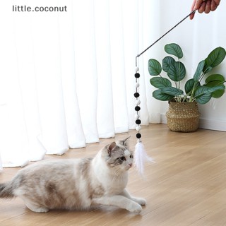 [little.coconut] กระดิ่งขนนก อะคริลิค สีคอนทราสต์ สําหรับสัตว์เลี้ยง แมว