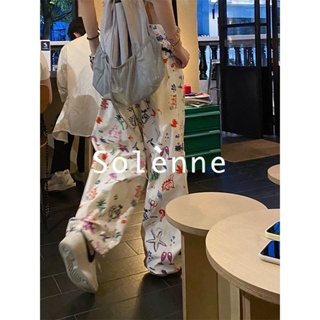 Solenne  กางเกงขายาว คาร์โก้ กางเกง ย้อนยุค 2023 NEW fashion ทันสมัย Comfortable ins A93L06WP 36Z230909