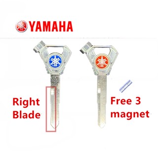 กุญแจเปล่า มอเตอร์โลหะ Kunci สําหรับ YAMAHA MOTOR KEY- ใบมีดขวา พร้อมแม่เหล็ก 3 ชิ้น