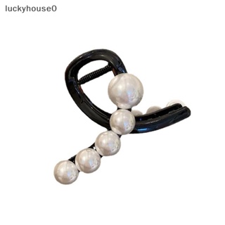 Luckyhouse0^^ กิ๊บติดผมอะคริลิค ประดับไข่มุกเทียม กันลื่น ขนาดใหญ่ เครื่องประดับ สําหรับผู้หญิง