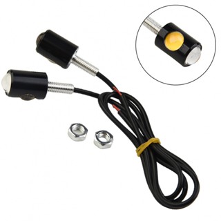 ⚡NEW 8⚡Turn Signals License Motorcross Tiny 10mm 12V 2 Pieces Amber Bulb Car LED